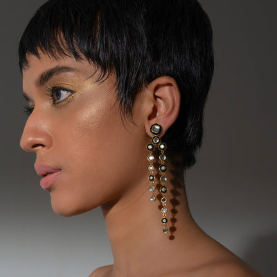Savage Line Earrings - Isharya | Modern Indian Jewelry