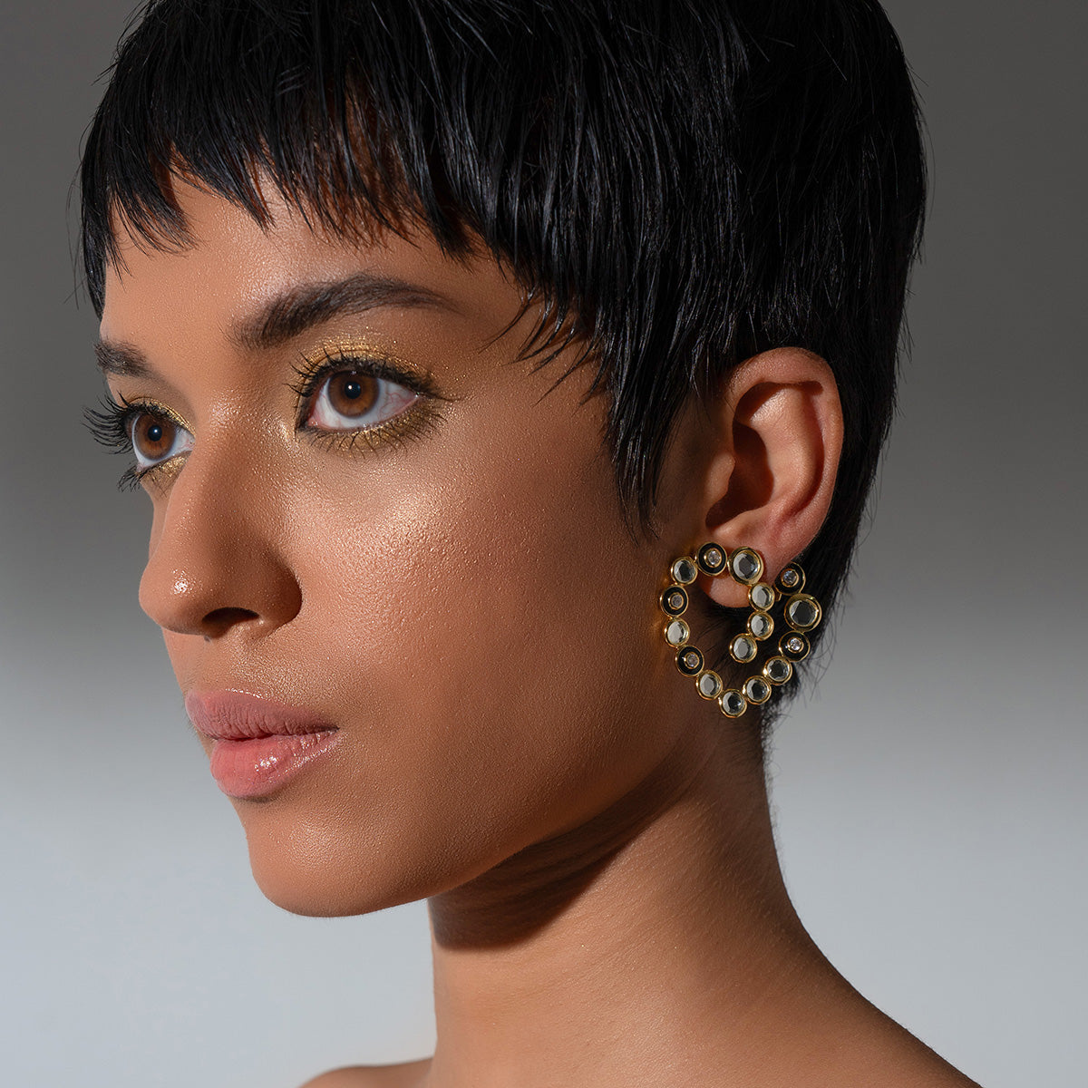 Savage Abstract Earrings - Isharya | Modern Indian Jewelry