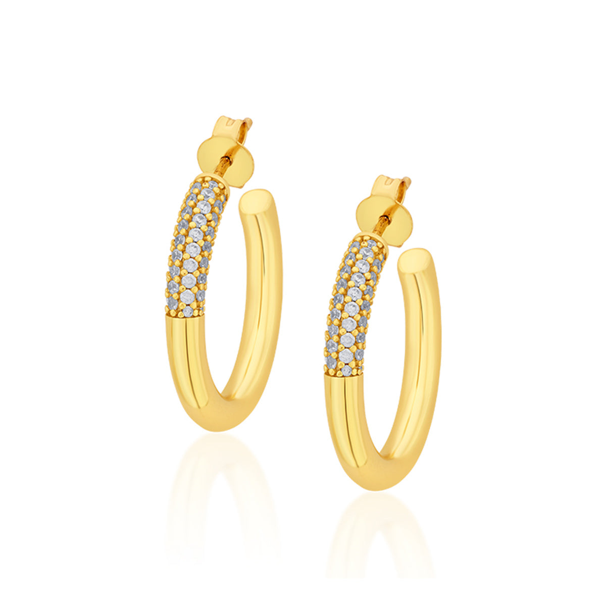 Sparkle Hoop Earrings - Isharya | Modern Indian Jewelry