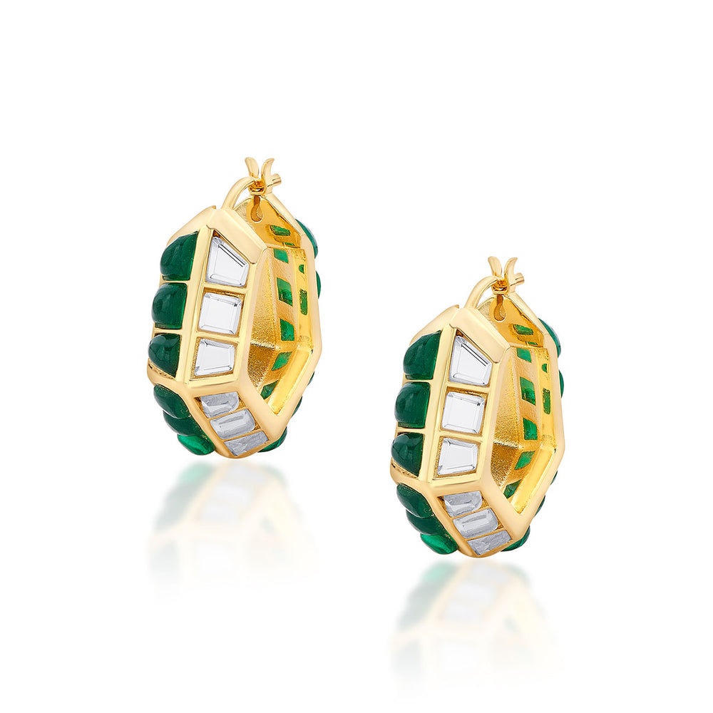 Fiesta Hydro Emerald Hoops