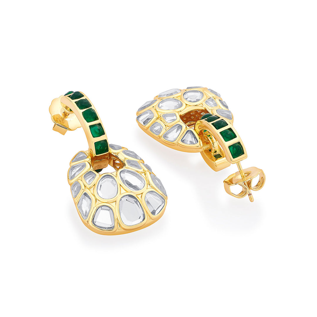 Fiesta Hydro Emerald Earrings - Isharya | Modern Indian Jewelry