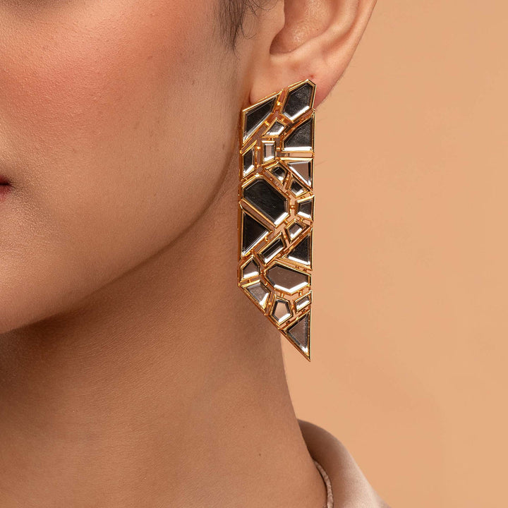 Flash Statement Earrings - Isharya | Modern Indian Jewelry