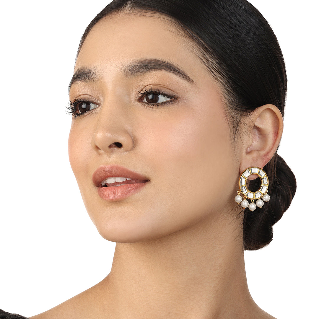 Perla Chandbali Earrings - Isharya | Modern Indian Jewelry