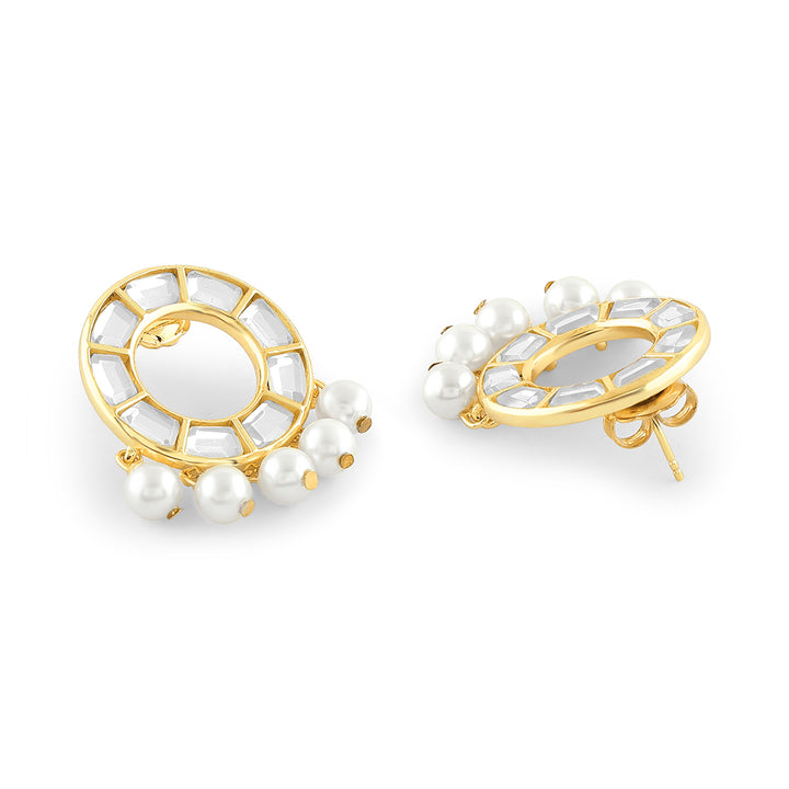 Pearl Chandbali Earrings