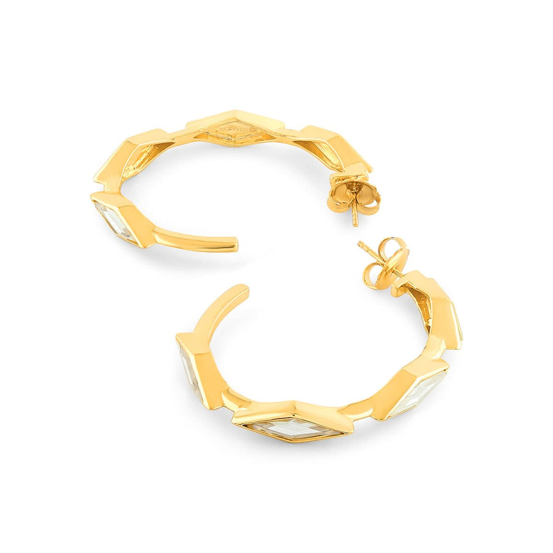 Lumen Mirror Hoop Earrings