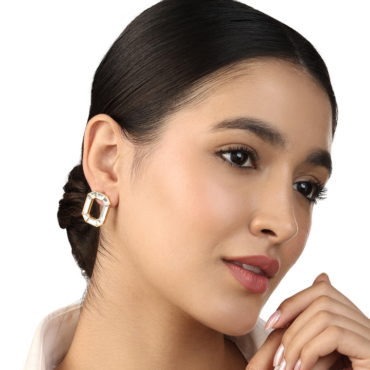 Lumen Octa Earrings - Isharya | Modern Indian Jewelry