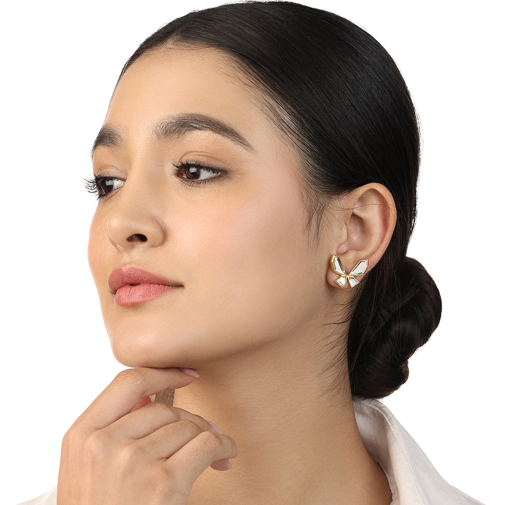 Lumen Bow Earrings - Isharya | Modern Indian Jewelry