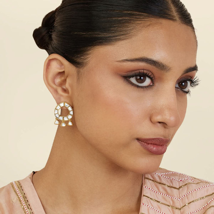 Lumen Oval Drop Earrings 