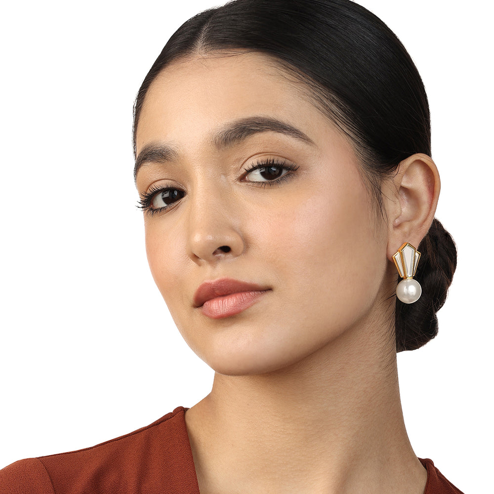 Perla Deco Earrings - Isharya | Modern Indian Jewelry