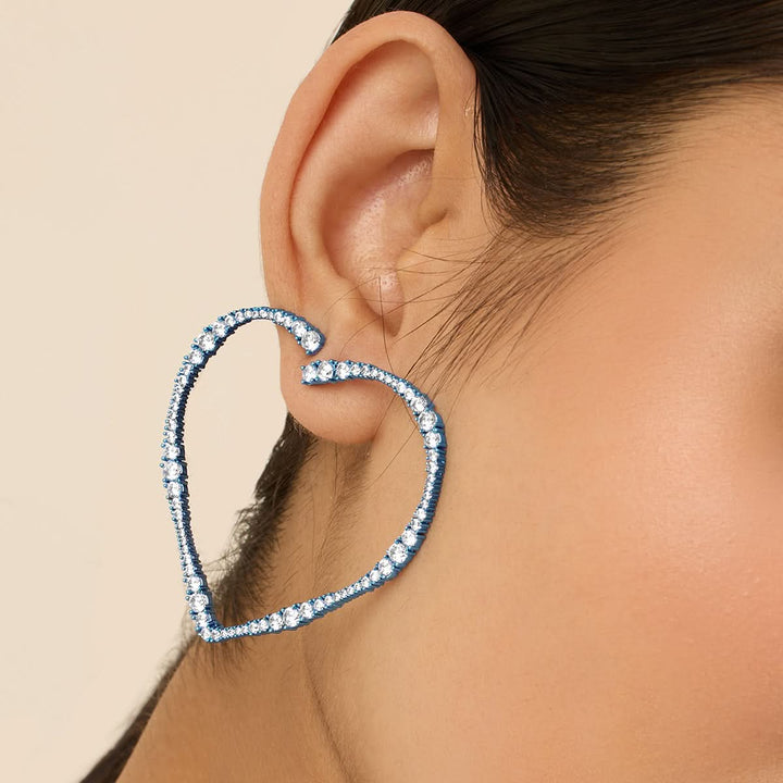 Nilu Thapa Big Blue Heart Hoops