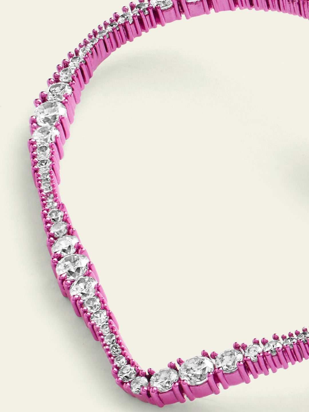 Big Pink Heart Hoops