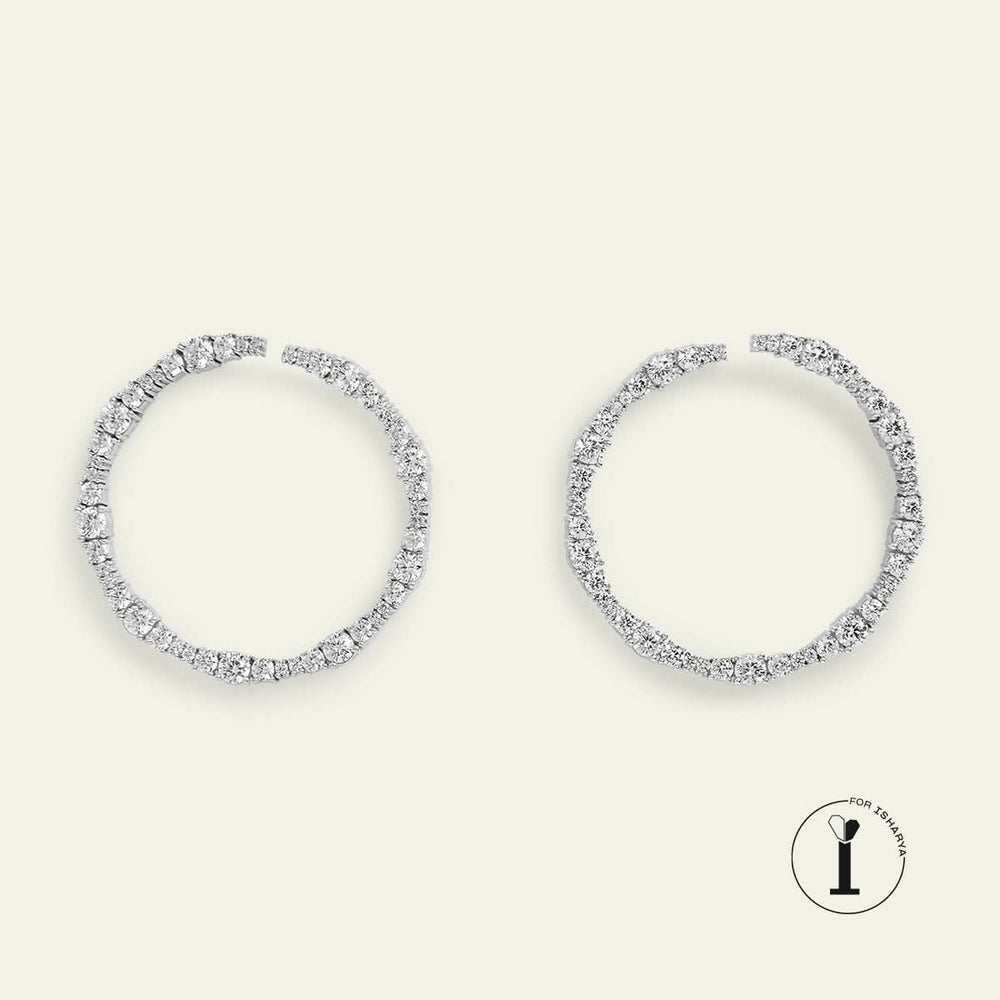 Silver Circle Hoops