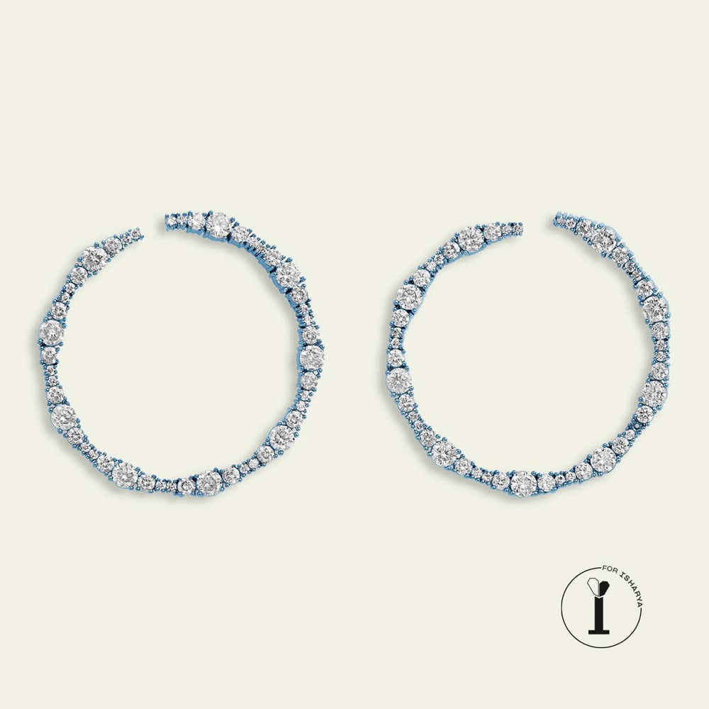 Blue Circle Studs
