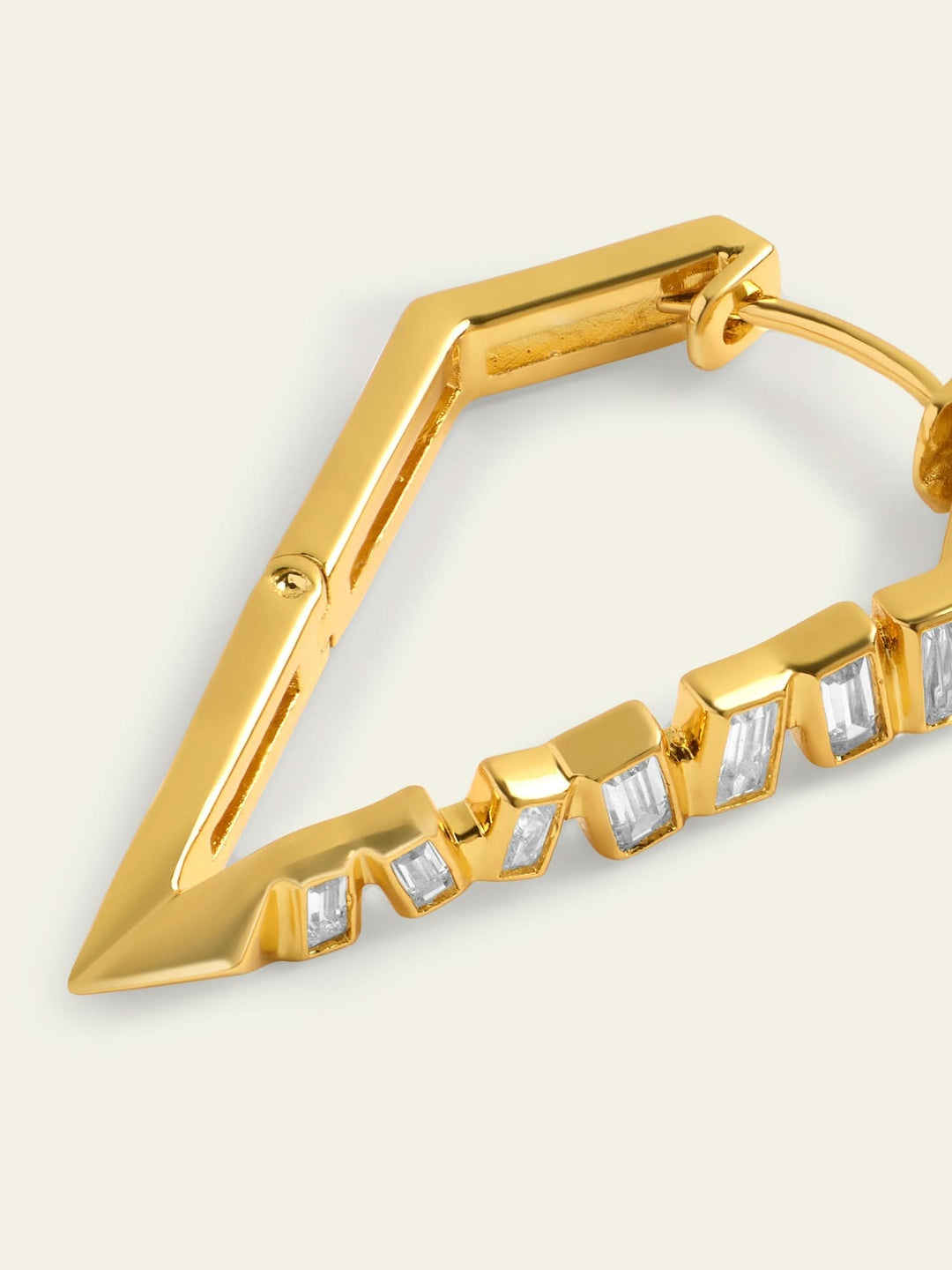 Gold Spiked Hoops