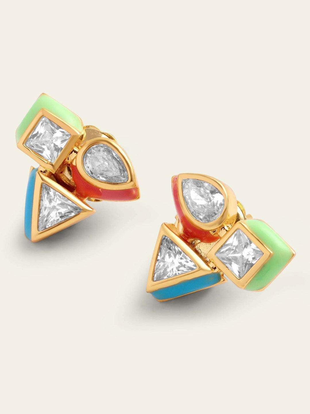 Anushree Sardesai Multicolour Geometric Studs