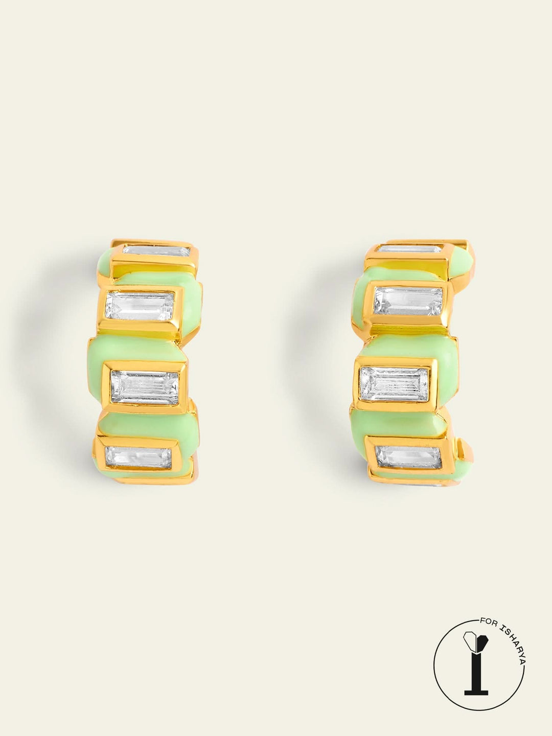 Green Enamel Ear Cuff