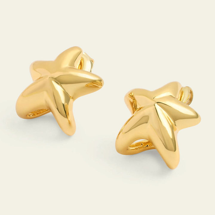 Shruti Hassan Gold Star Studs