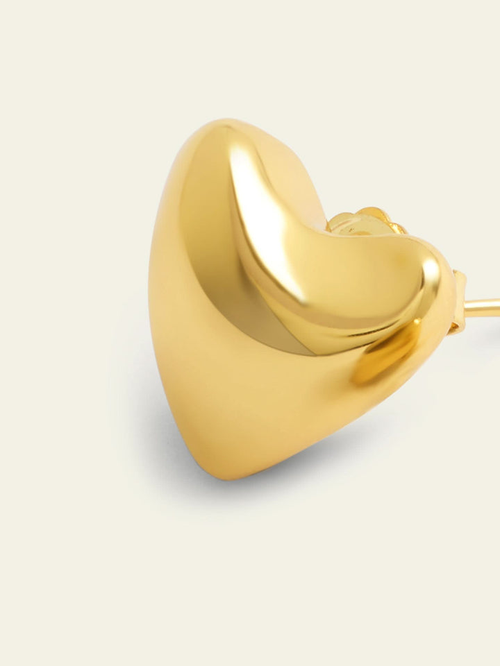 Sonam Babani Maxi Gold Heart Studs