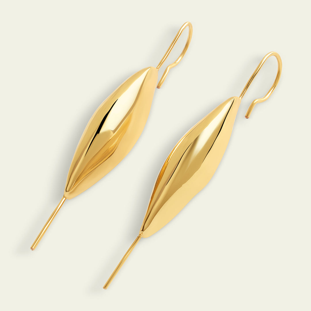 Gold Bubble Two-Way Earrings 