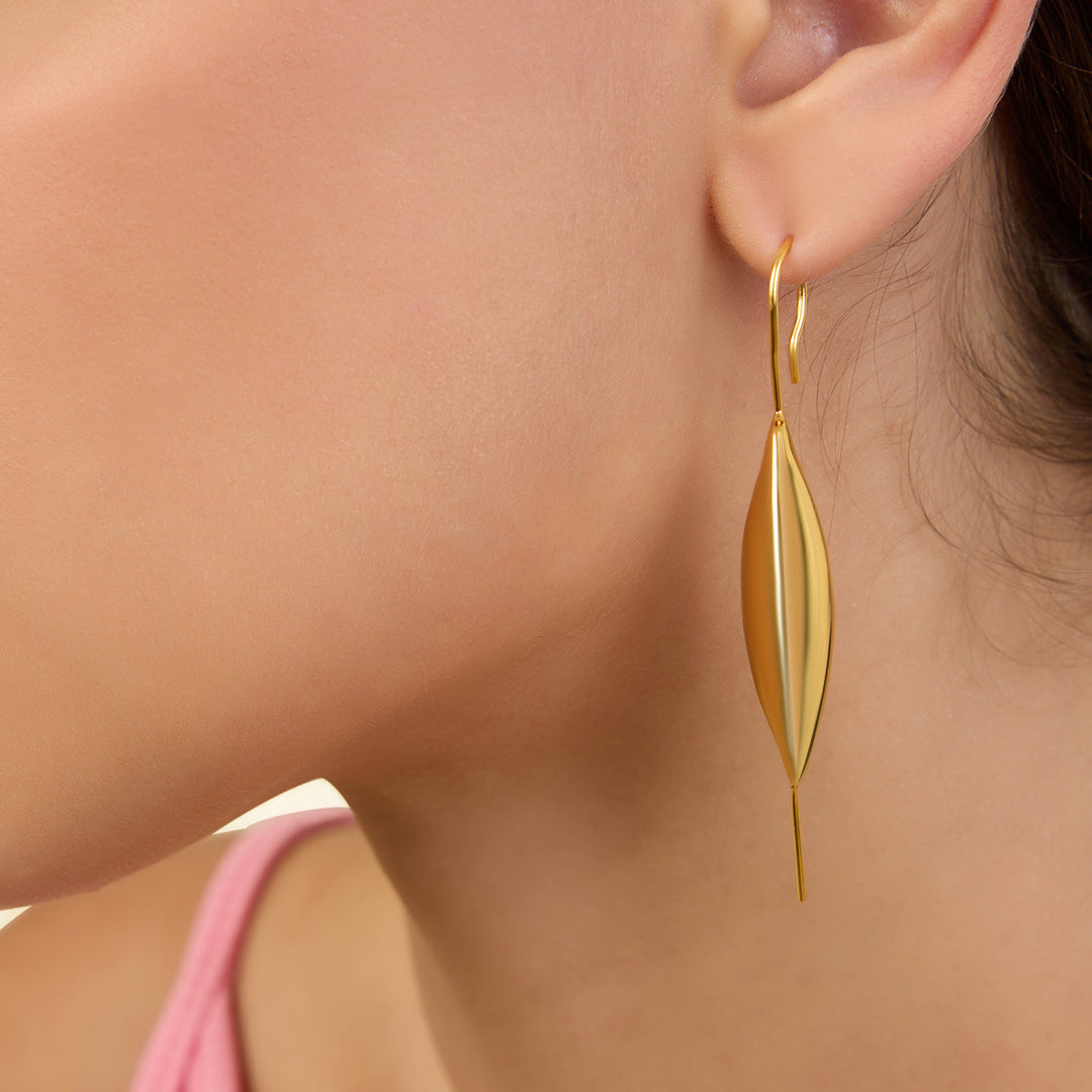 Gold Bubble Two-Way Earrings 
