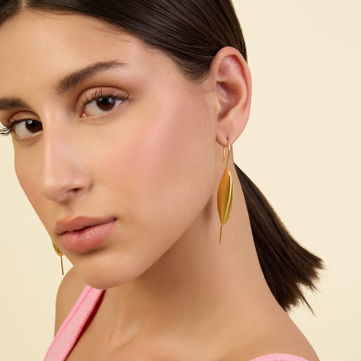 Gold Bubble Two-Way Earrings