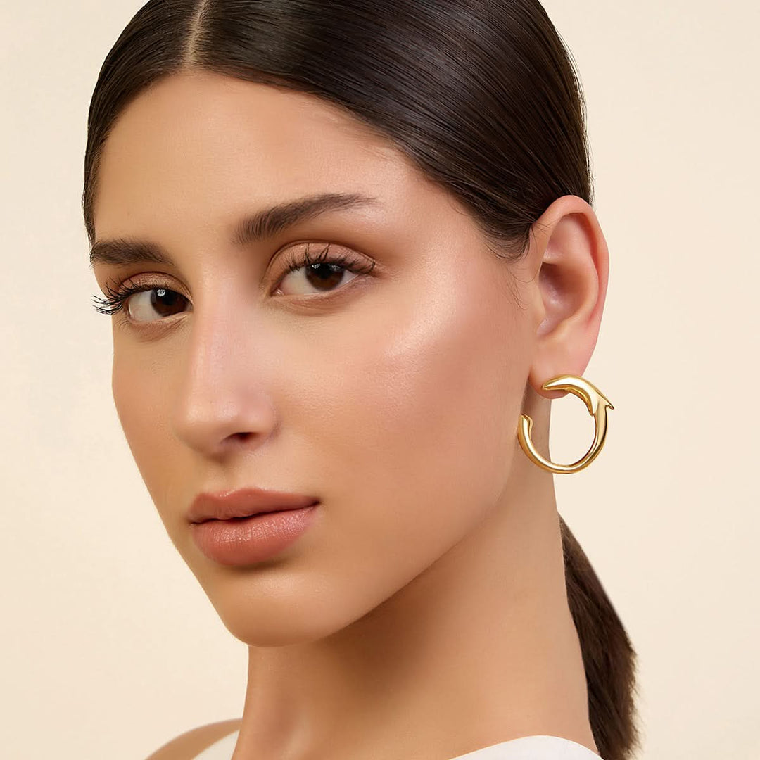 Buy Gold Dolphin Hoops Online