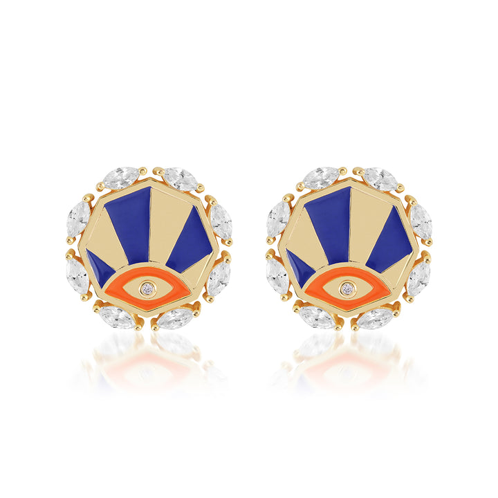 Retro Eye Earrings