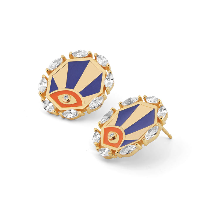 Retro Eye Earrings