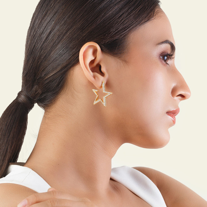 Blue Star Earrings