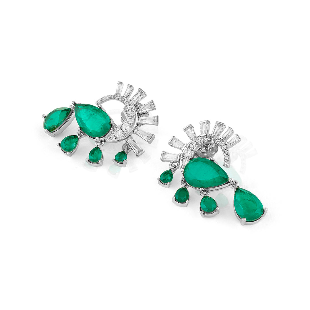 Mor Emerald Statement Studs