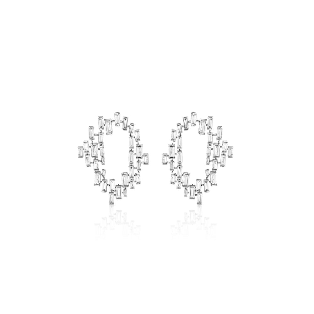 Abstract CZ Statement Studs