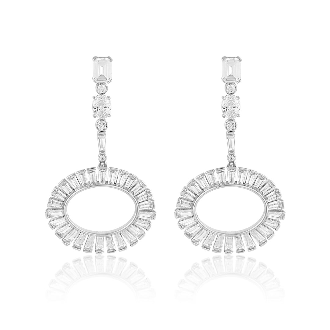 Art Deco Circle Danglers