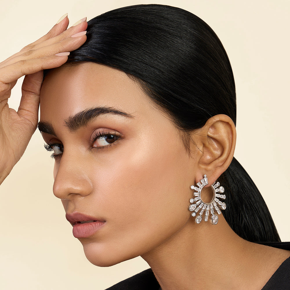 Luxe Indian Front Back Earrings