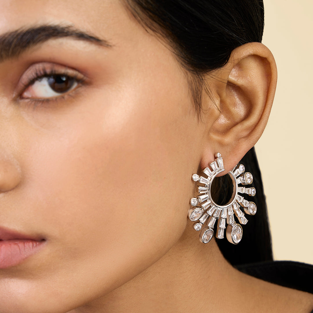 Luxe Indian Front Back Earrings