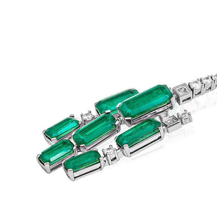 Doublet Dark Emerald Drop Danglers