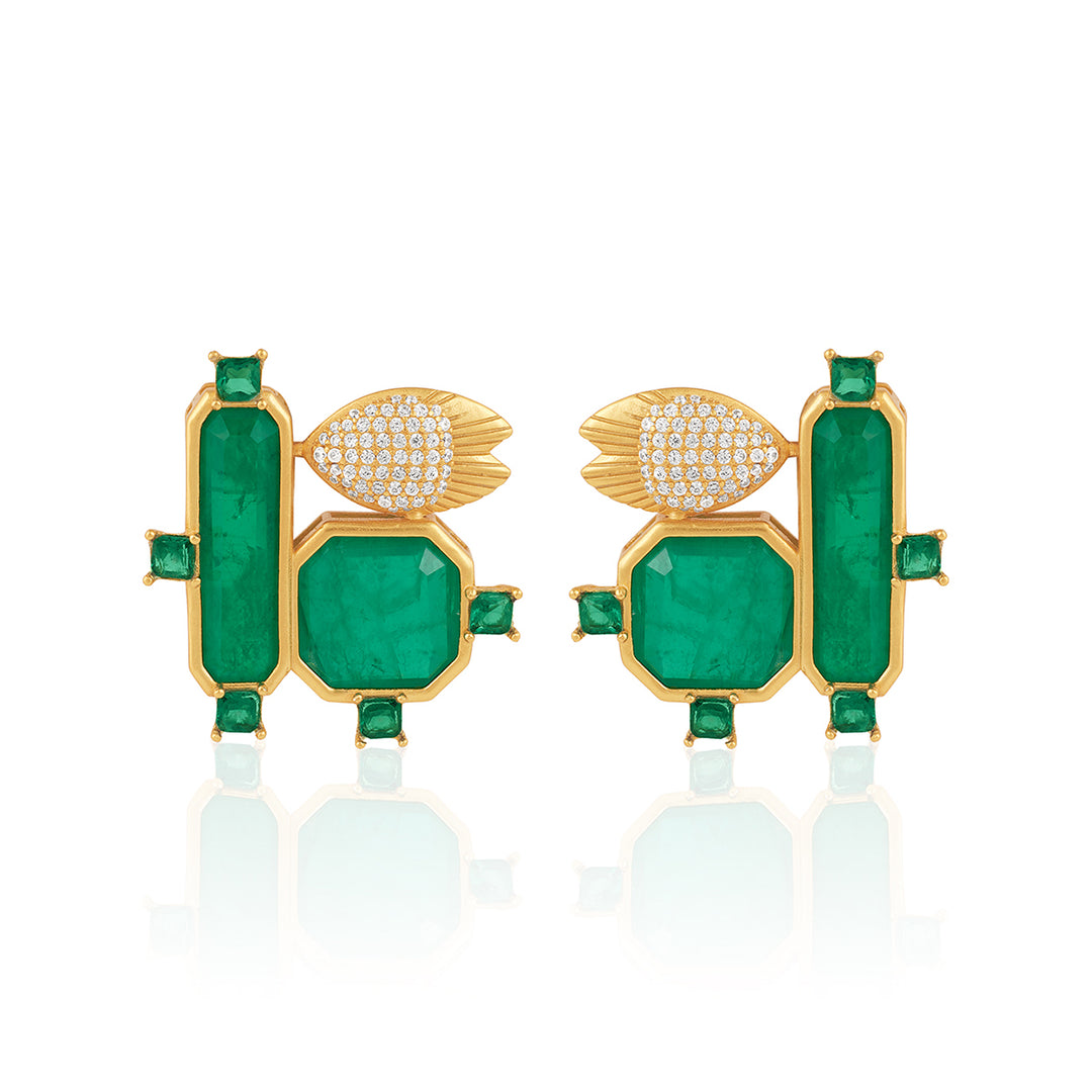 Green With Joy Studs