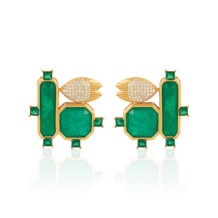 Green With Joy Studs