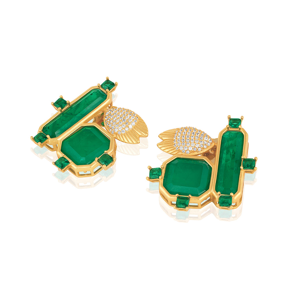 Green With Joy Studs