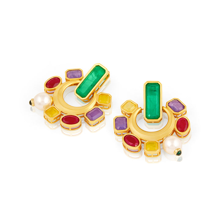 Opulent Gemstone Studs