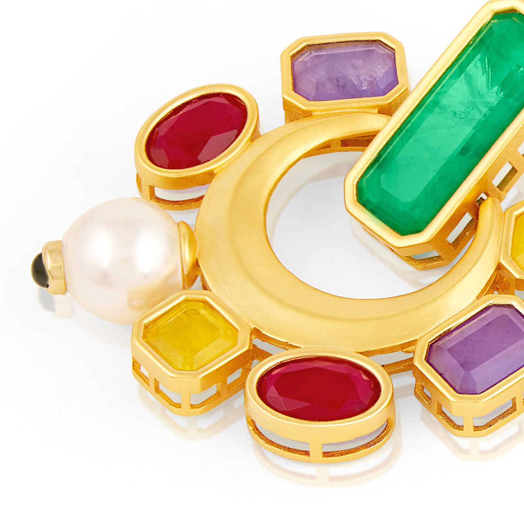 Opulent Gemstone Studs