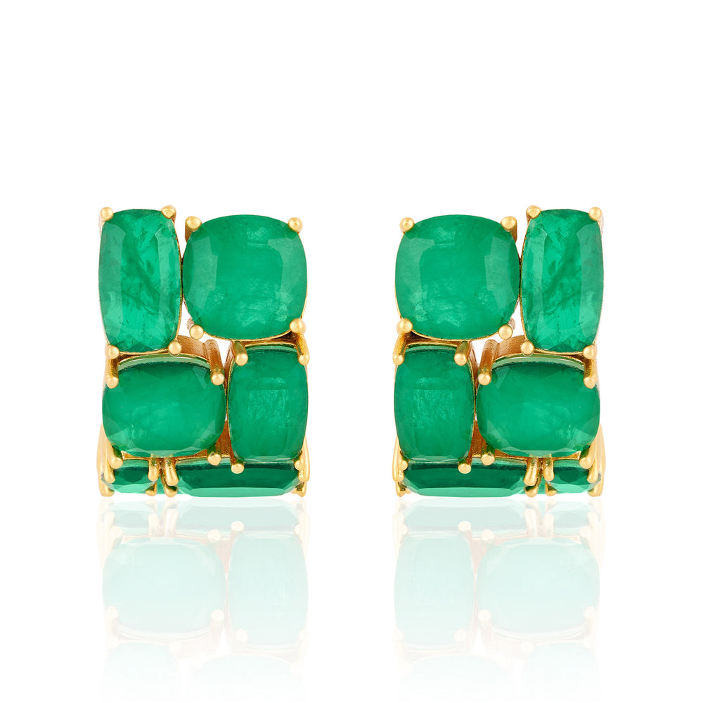 Heaps Of Emerald Hoops