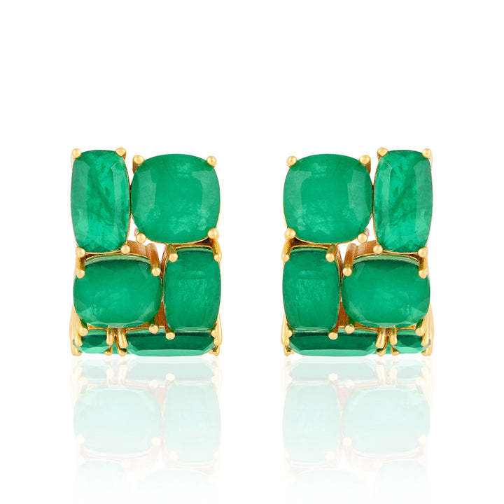 Heaps Of Emerald Hoops