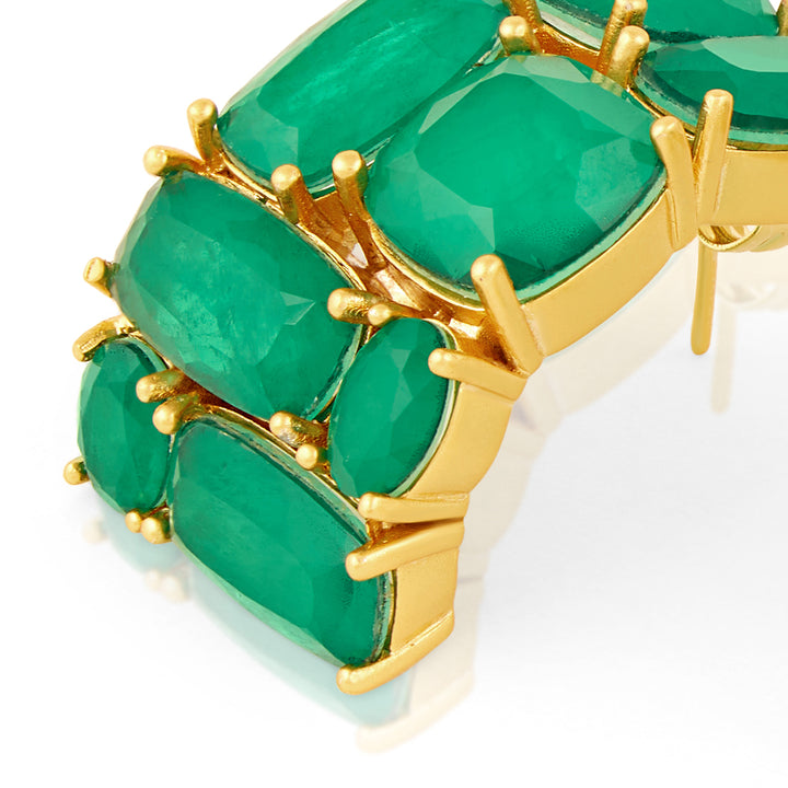 Heaps Of Emerald Hoops