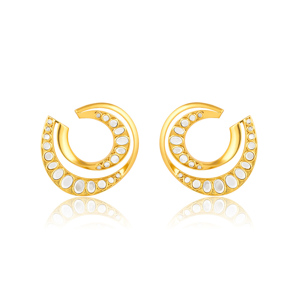 Isharya Logo Statement Earrings