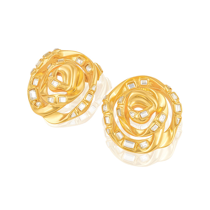 Rosé Gold Statement Studs