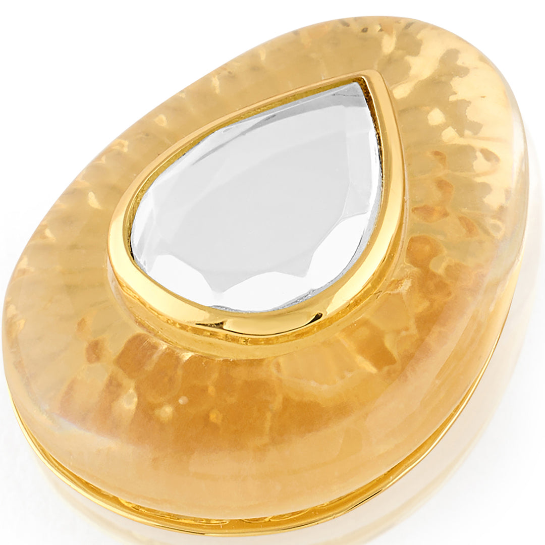 Gold Mirror Boondein Studs