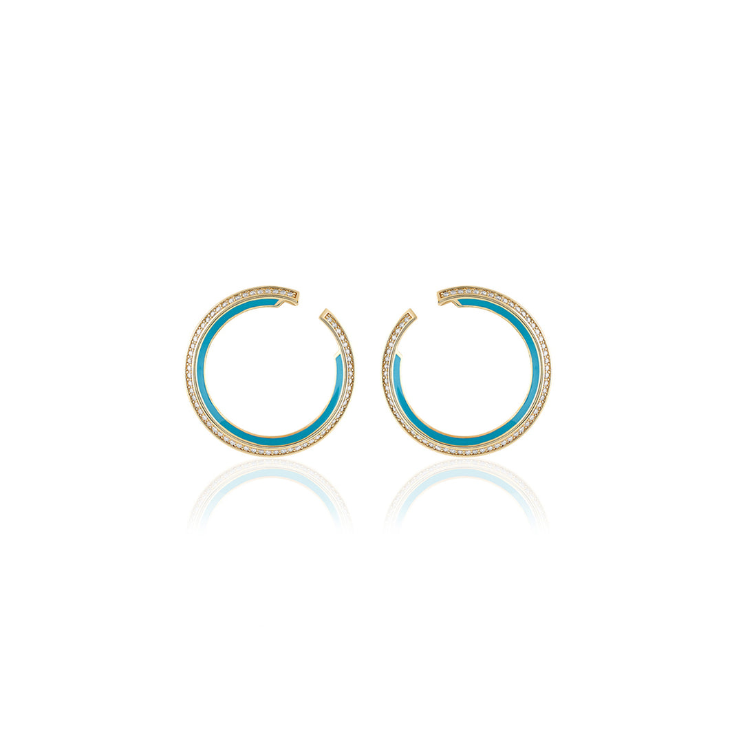 Turquoise Magic Hoops