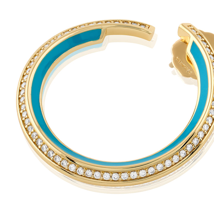 Turquoise Magic Hoops