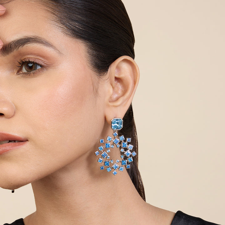 Aquamarine Cosmic Flair Earrings