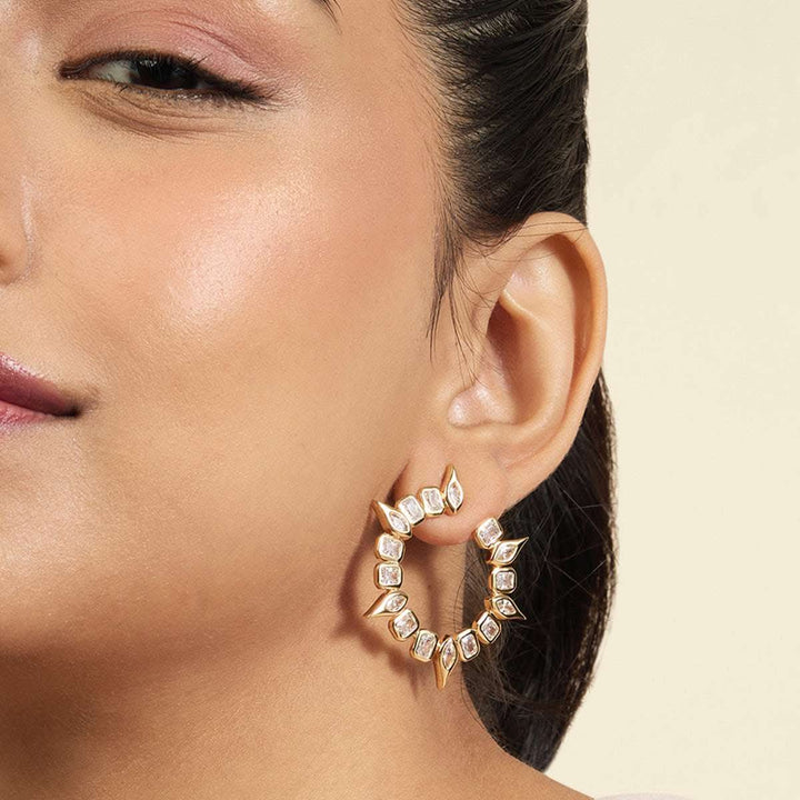 Tennis Girlie Front Back Earrings